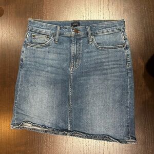 J. Crew Classic Blue Denim Skirt